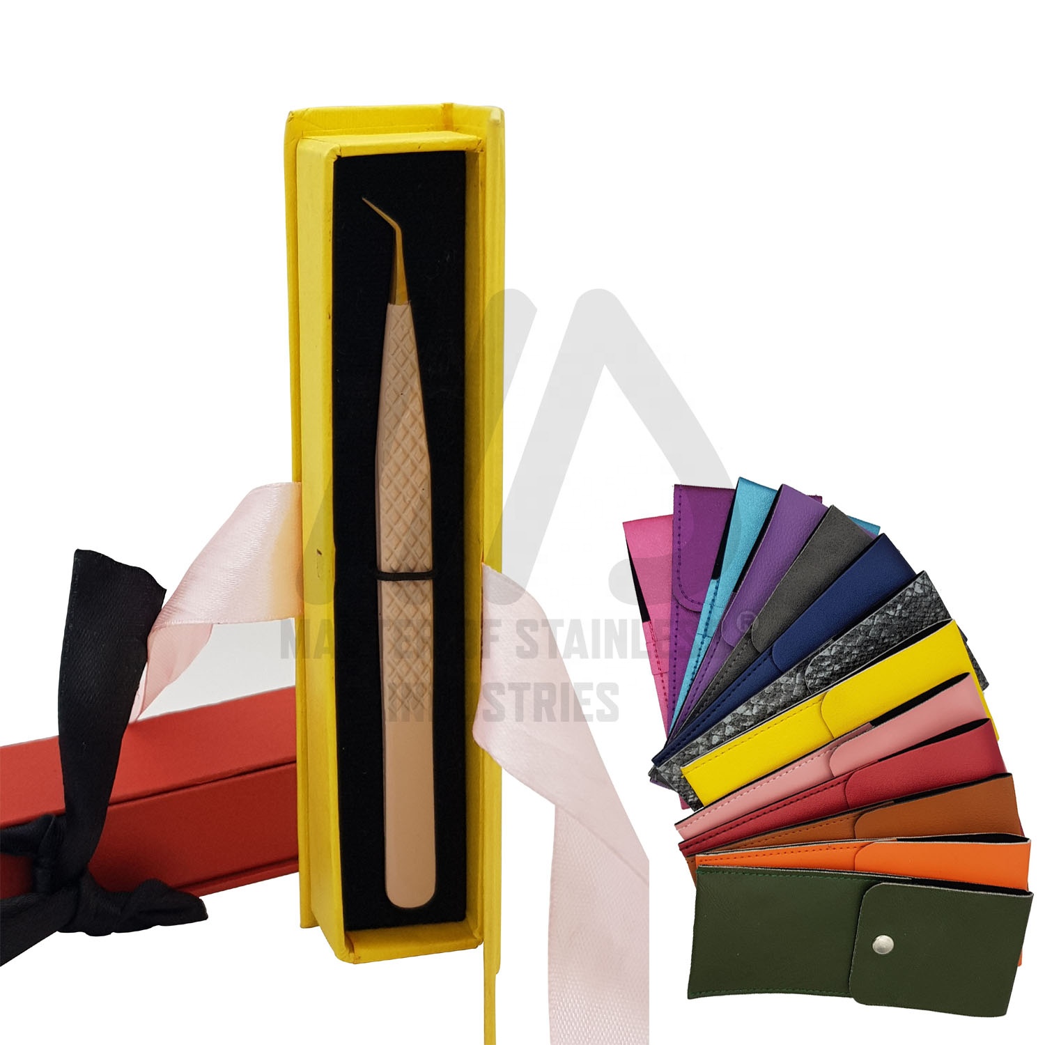 New  Packaging for tweezers Volume Eyelash Tweezers Eyelash Extension Applicator Eyebrow Eyelash tweezers Set