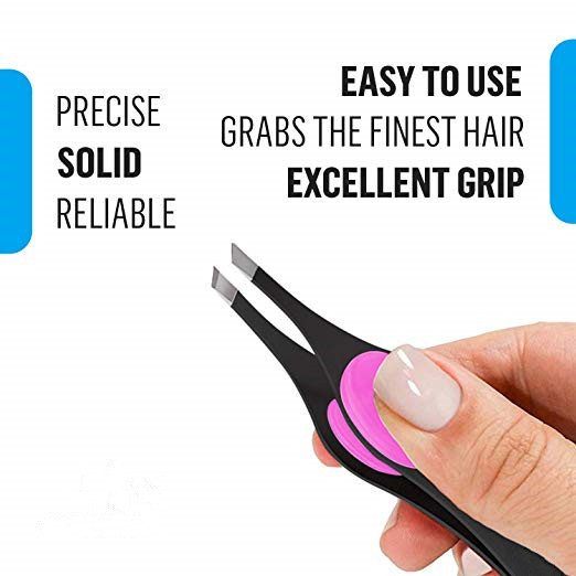 Soft Touch Slant Eyebrow Tweezer Set