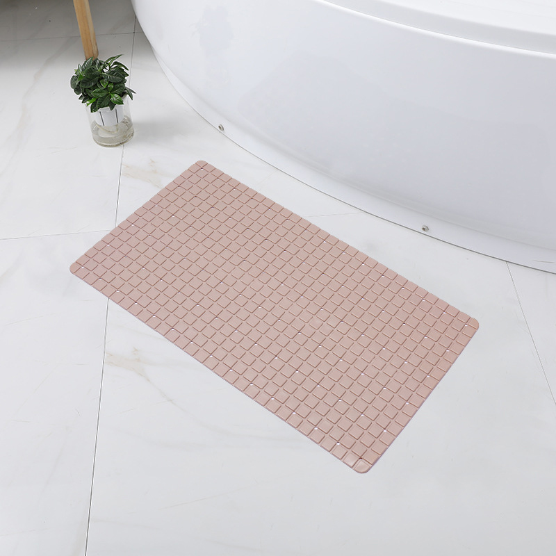 2022 Household Bathroom Non-slip Bath Mats With Suction Cup Hollow Splicing Waterproof Bathroom Kitchen PVC Floor Mat