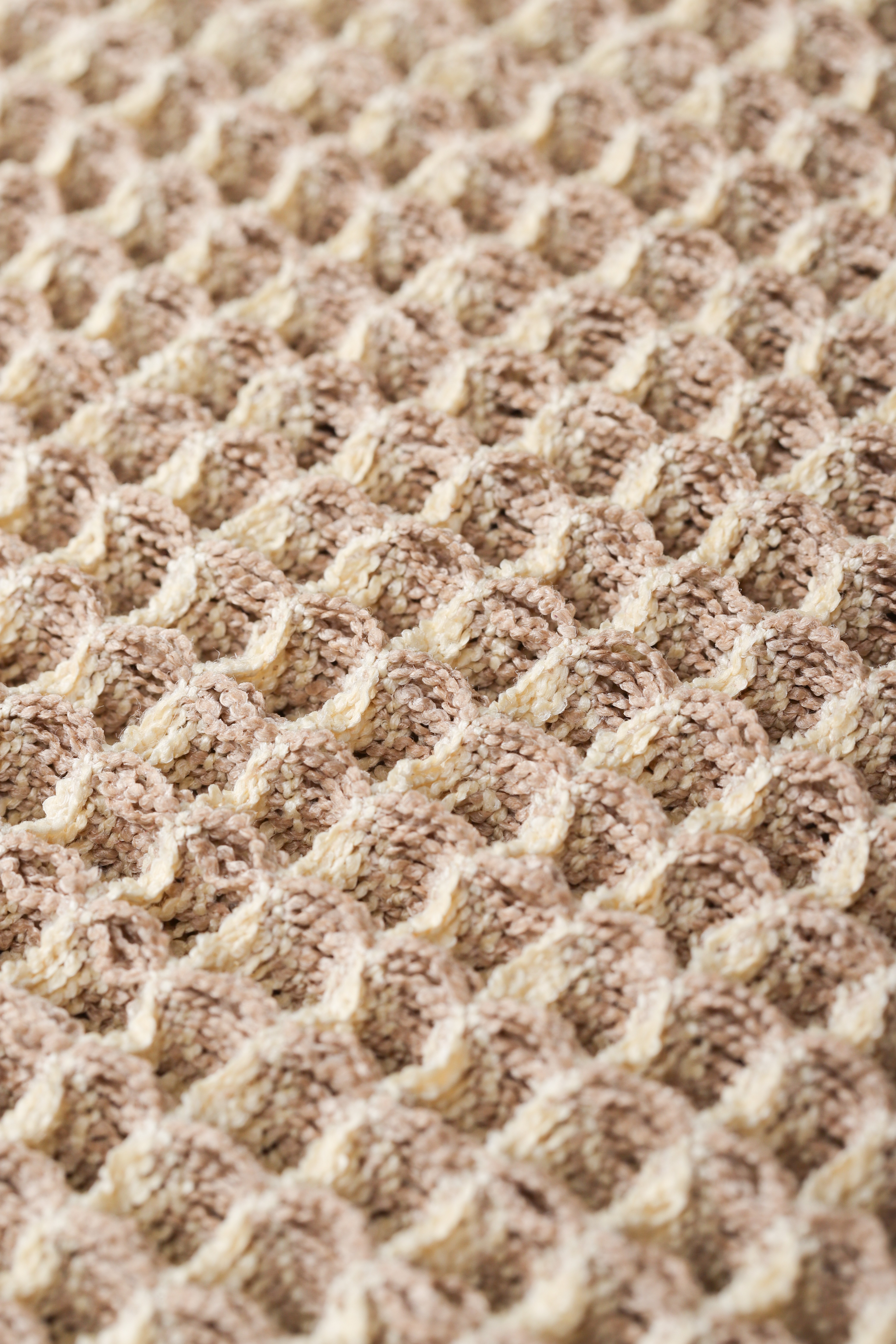 Luxury waffle Small lattice soft microfiber   bath mat