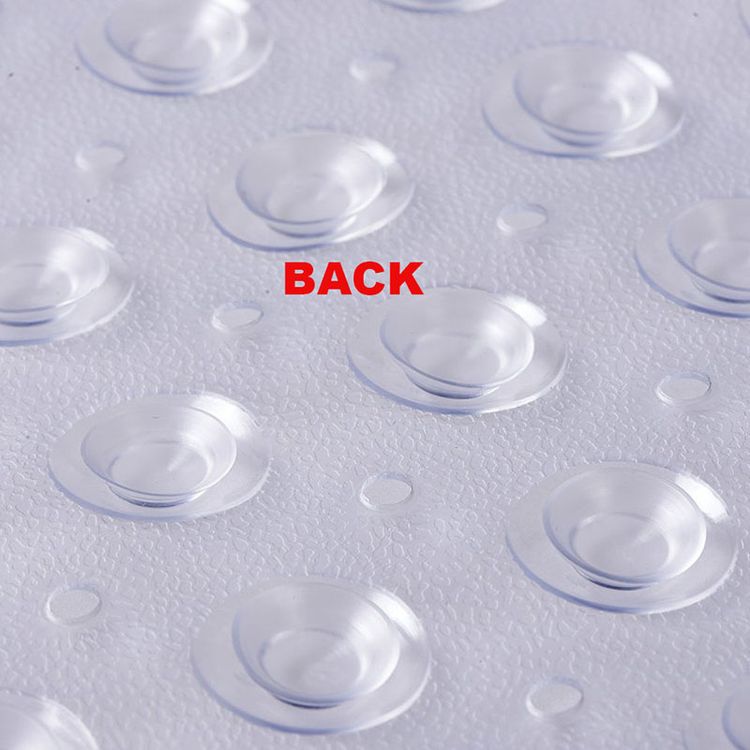 Extra Long 100x40CM PVC Mildew Resistant Non-slip Bath Shower Bathtub Mats with Suction Cup for Bathroom