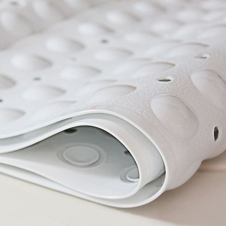 Extra Long 100x40CM PVC Mildew Resistant Non-slip Bath Shower Bathtub Mats with Suction Cup for Bathroom