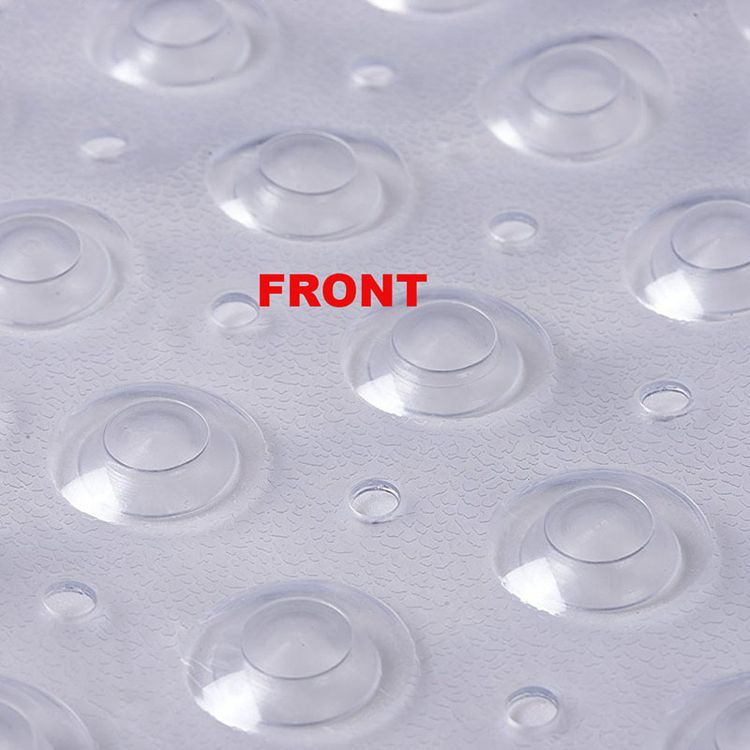 Extra Long 100x40CM PVC Mildew Resistant Non-slip Bath Shower Bathtub Mats with Suction Cup for Bathroom