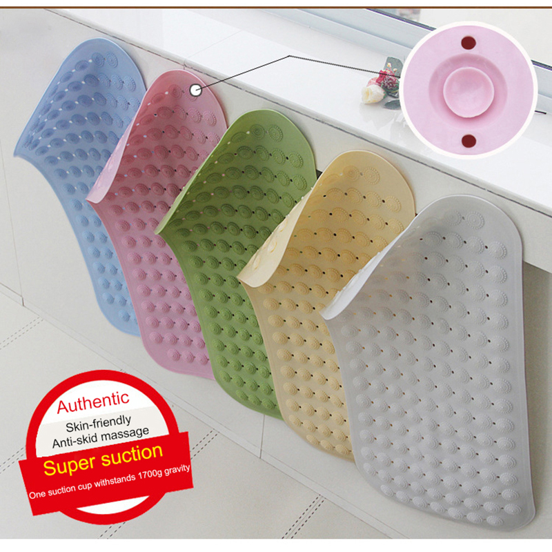 TPR Non Slip Suction Cup Rubber Odorless Super Soft Rug Bathroom Kitchen Toilet Floor Decor Washable Carpet Set Foot Bat