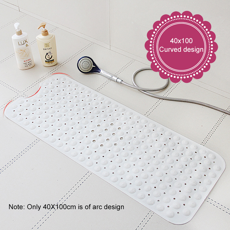 TPR Non Slip Suction Cup Rubber Odorless Super Soft Rug Bathroom Kitchen Toilet Floor Decor Washable Carpet Set Foot Bat