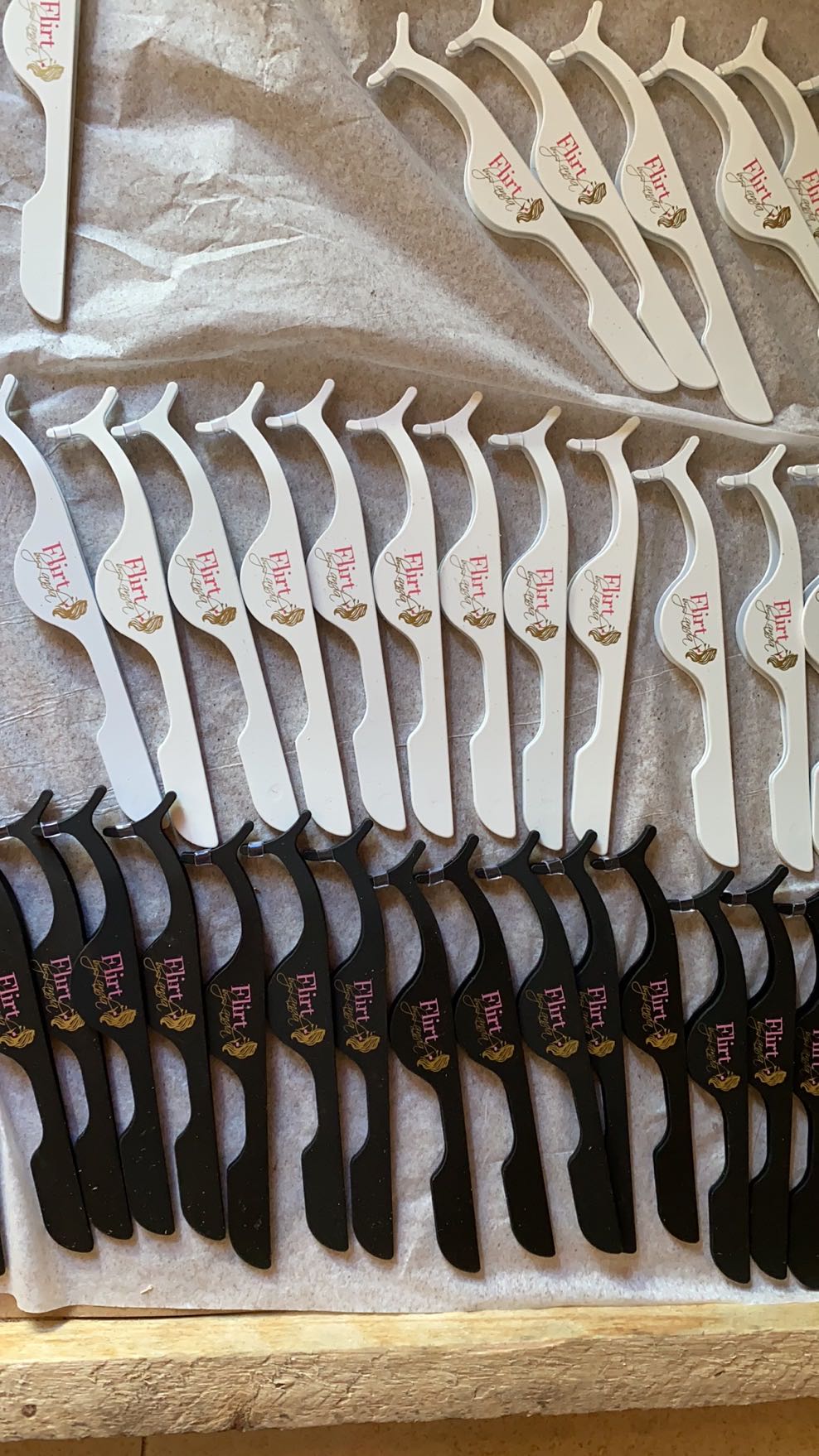   can be printed Stainless Steel Eyelash Tweezer&Clip for Eyelash Extension