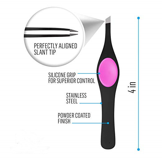 Soft Touch Slant Eyebrow Tweezer Set