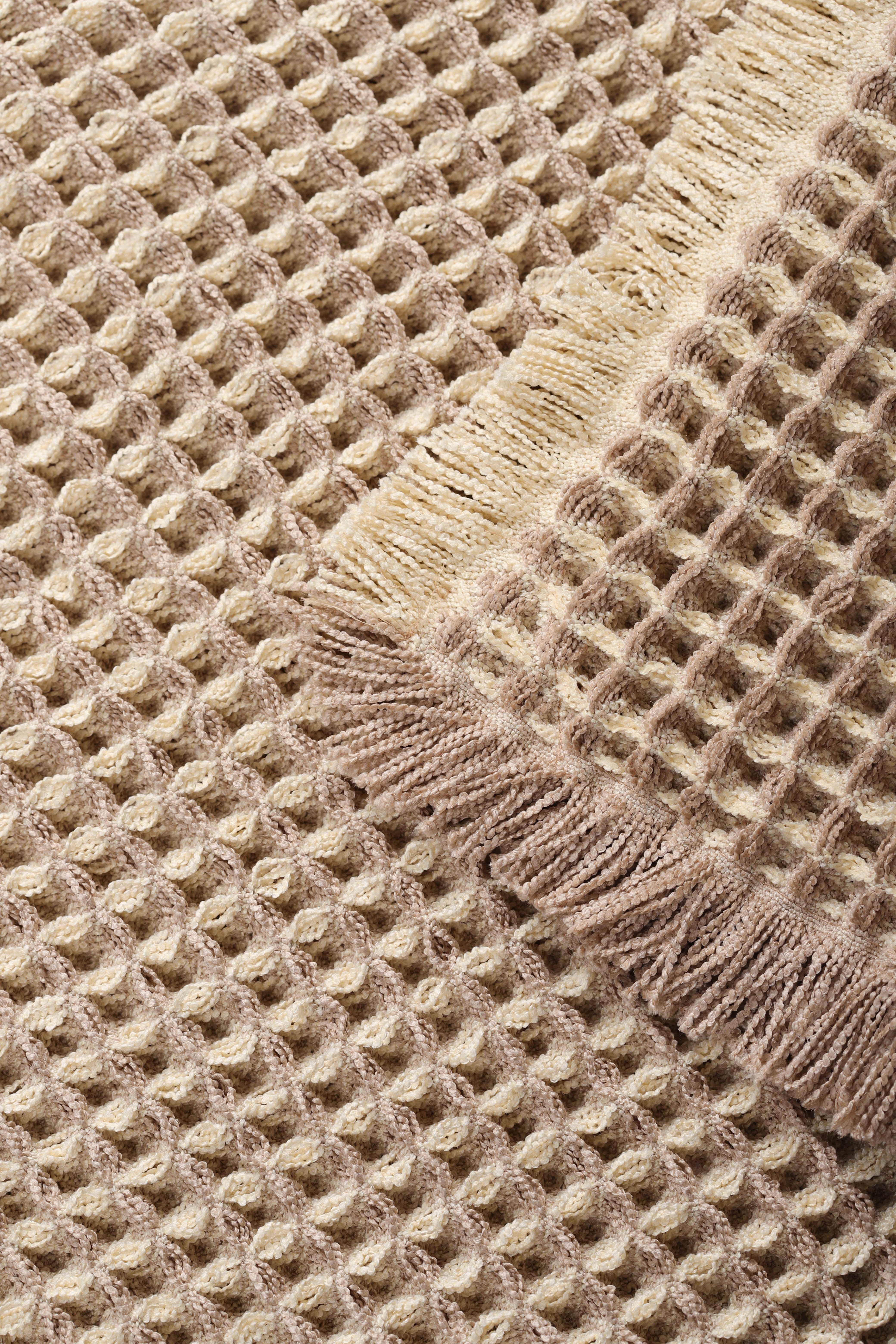 Luxury waffle Small lattice soft microfiber   bath mat