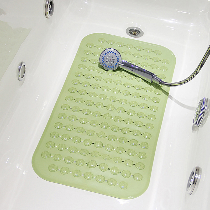 TPR Non Slip Suction Cup Rubber Odorless Super Soft Rug Bathroom Kitchen Toilet Floor Decor Washable Carpet Set Foot Bat