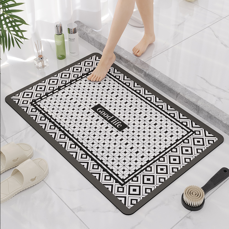 Bathroom Mat Set Bath Mats Non Slip Absorbs Water Quickly Drying Mat