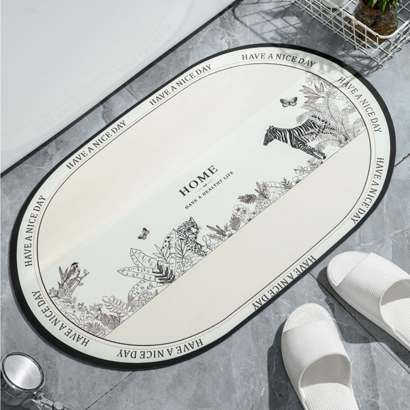 Anti-Slip Bathroom Large Bath Mat Bathroom Rugs Microfiber Bath Mat