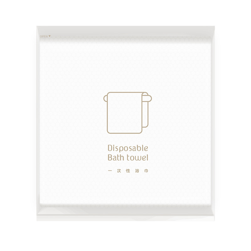 2023 Hot Luxury Comfortable Eco Friendly White Disposable Travel Hotel Bath Towel Sets
