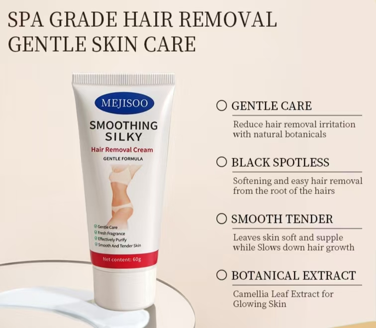 Shower Hair Removal Cream Sensitive Skin Hair Removal Cream Arms Armpits (60g)
