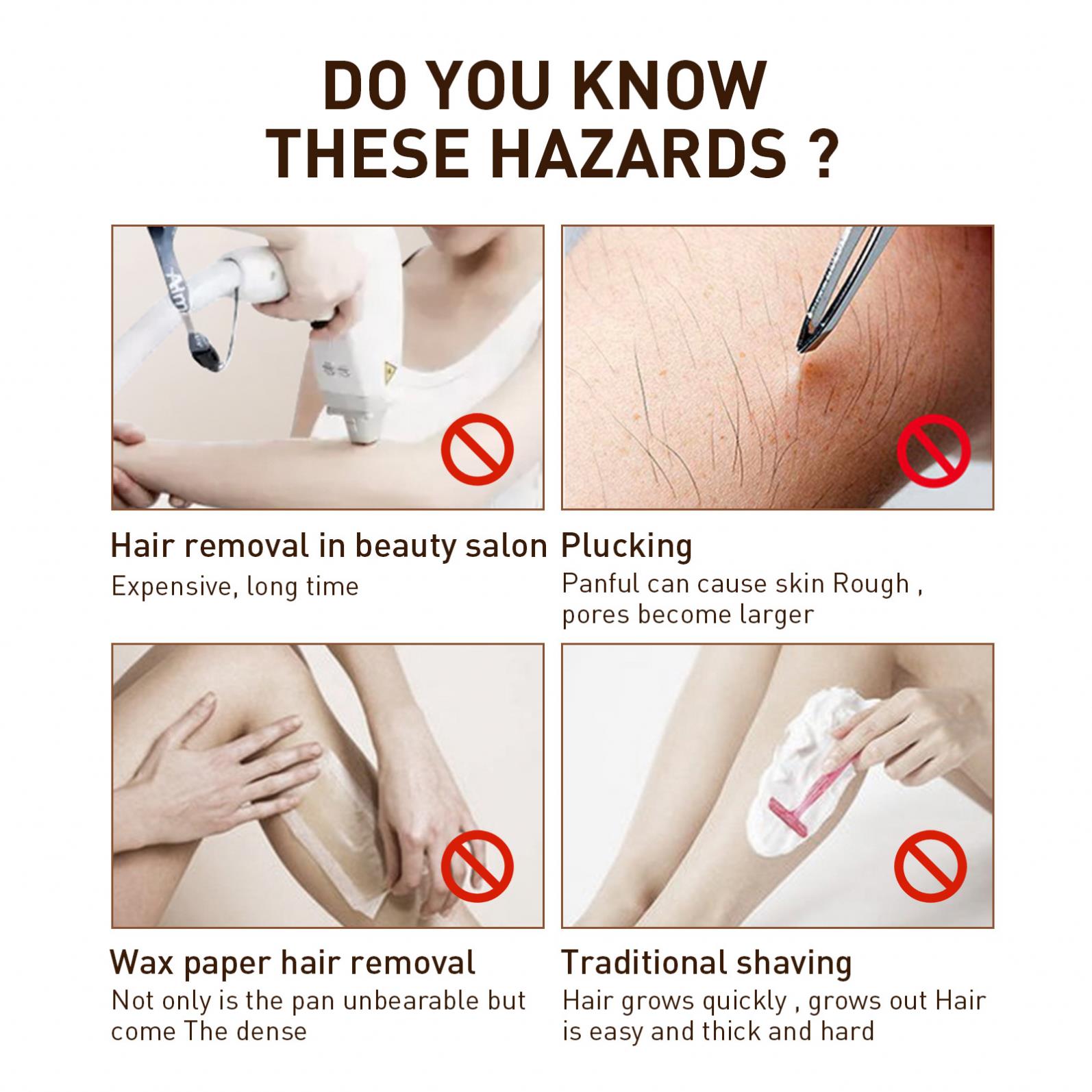 Hair Removal Inhibitor Spray Intimate Legs Body Armpit Painless Facial Stop Hair Depilatory