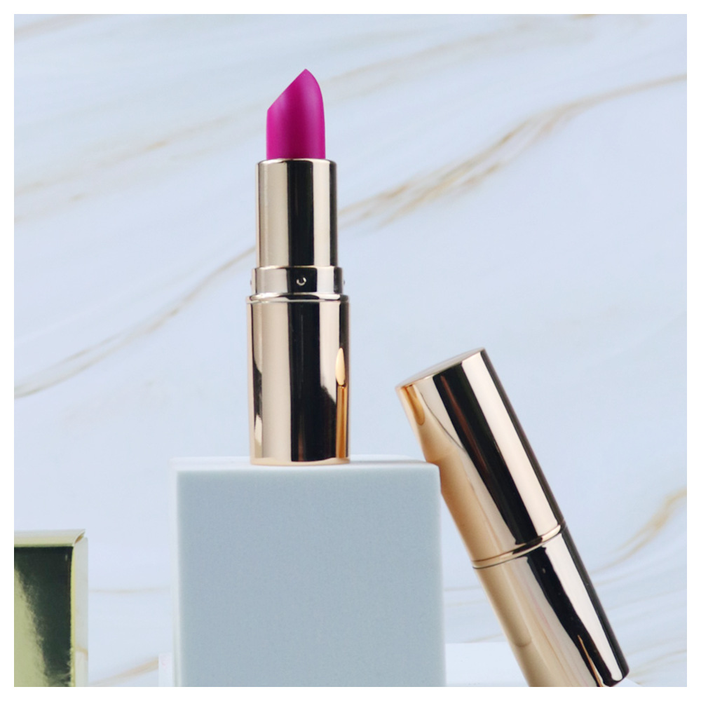 8 Colors/ Set Round Tube Long Lasting Lips Stick Gold Velvet Matte Lipstick