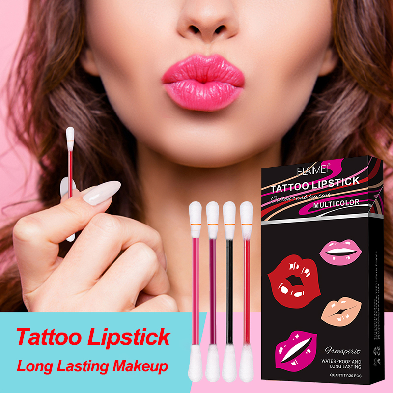 Cotton Swab Lip Gloss Matte Creative Lip Gloss Disposable Lipstick