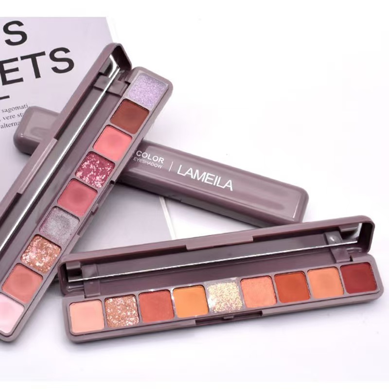 9 Colors Highlighting Pigmented Dazzling Metallic Everyday Makeup Eyeshadow
