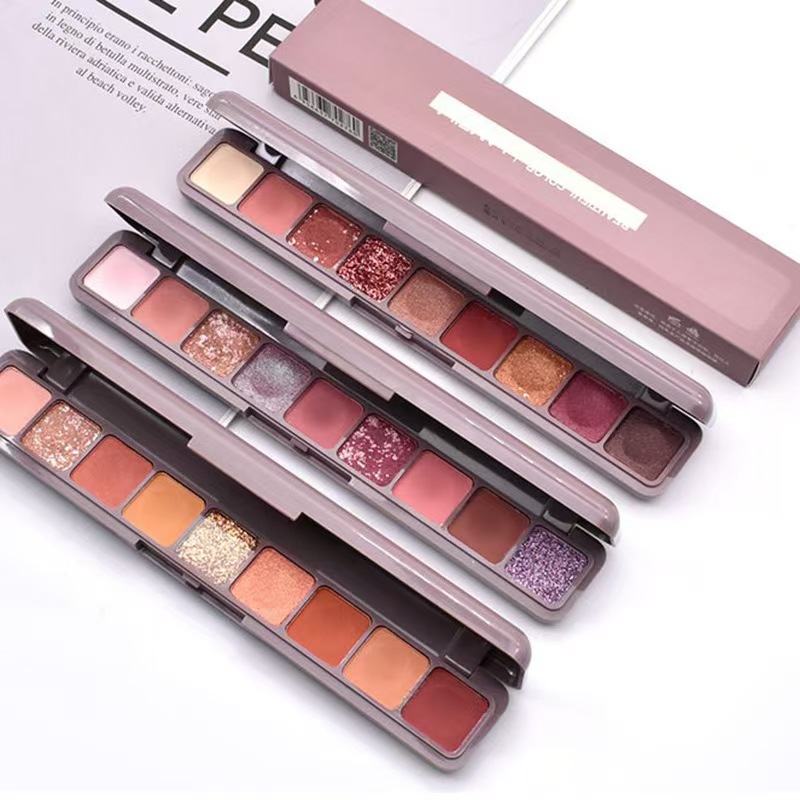 9 Colors Highlighting Pigmented Dazzling Metallic Everyday Makeup Eyeshadow