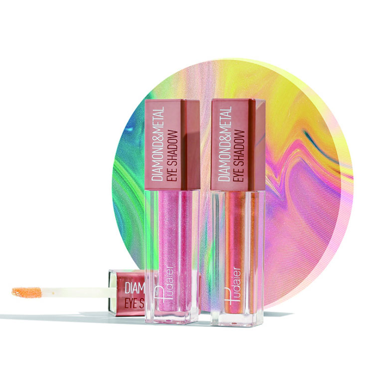 Pudaier Glitter Liquid Eyeshadow Diamond Single Eye Shadow Shimmer Lip Eyes Makeup Cream Waterproof Pigments