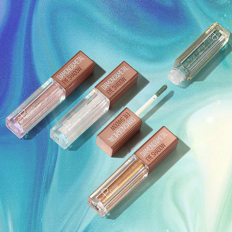 Pudaier Glitter Liquid Eyeshadow Diamond Single Eye Shadow Shimmer Lip Eyes Makeup Cream Waterproof Pigments