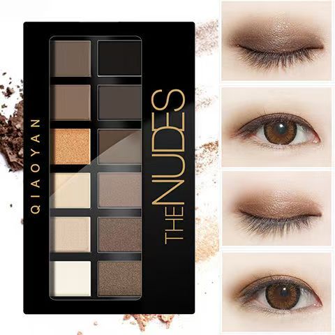 Eyeshadow Pallet 12 Nude Colors Eye Shadow Makeup Pallet