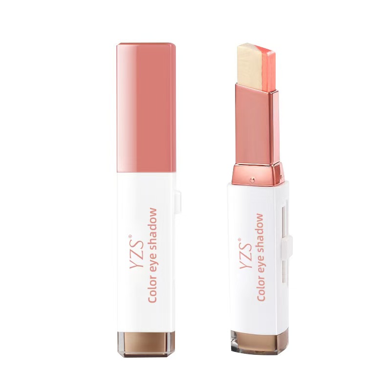 6 Colors Velvet Gradual Change Double Color Eye Shadow Stick