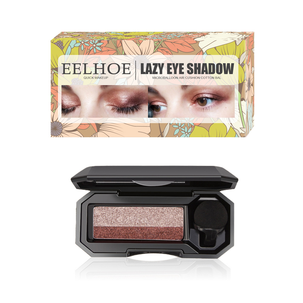 Six-color Eyeshadow Palette Net Red Live Earth Color Pearly Matte Glitter Eyeshadow Palette Shiny Eye Shadow