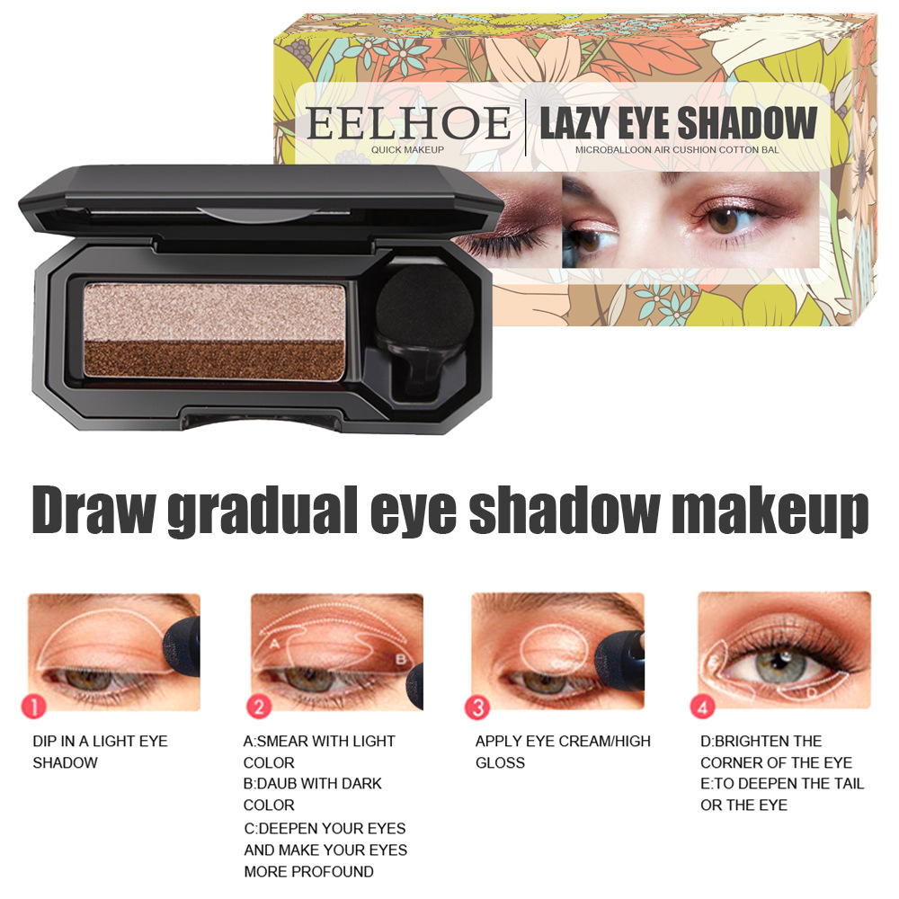 Six-color Eyeshadow Palette Net Red Live Earth Color Pearly Matte Glitter Eyeshadow Palette Shiny Eye Shadow