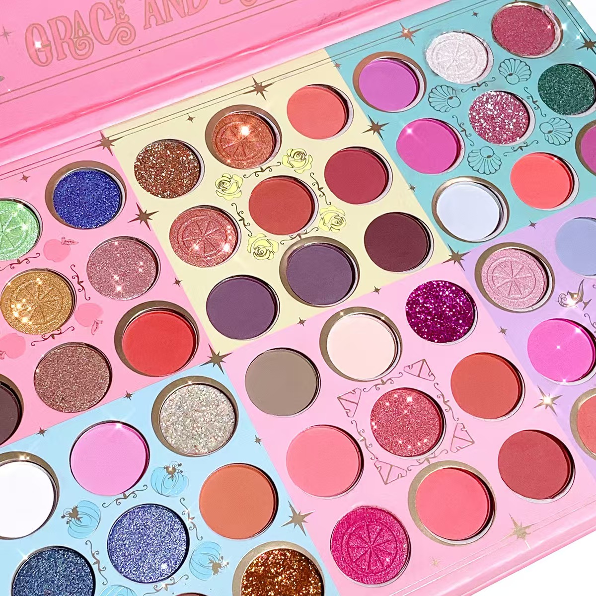 54 Color Eye Shadow Pearl Matte Glitter Sequins Makeup Colorful Eye Shadow Palette