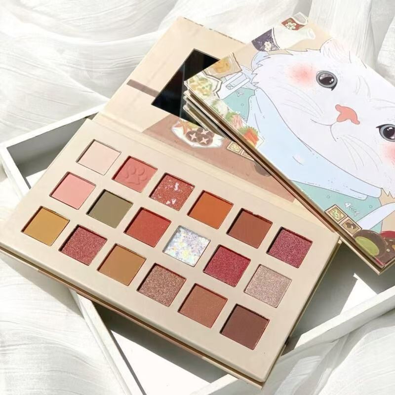 Colorful Matte Shimmer Pearlescent Powder Natural Makeup Waterproof Long Lasting Eyeshadow Pallete