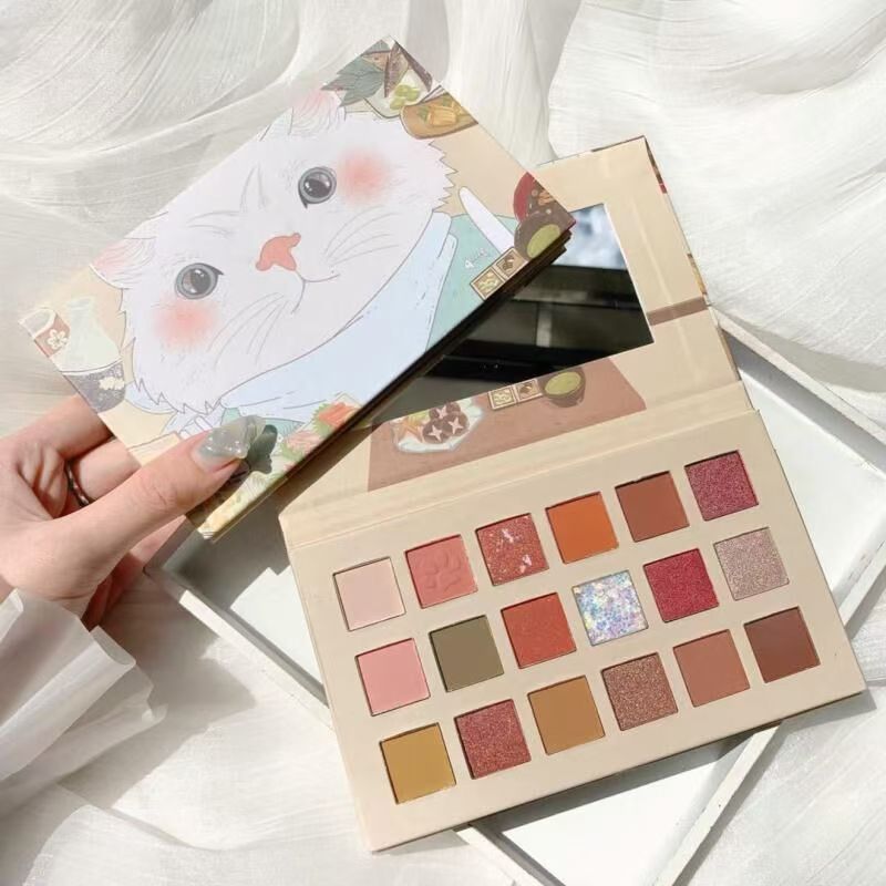 Colorful Matte Shimmer Pearlescent Powder Natural Makeup Waterproof Long Lasting Eyeshadow Pallete