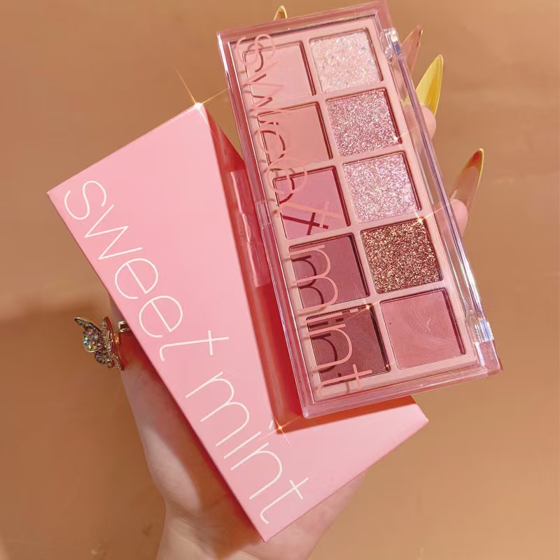 10 Color Shimmer Matte Eyeshadow Daily Makeup Eyeshadow Palette 