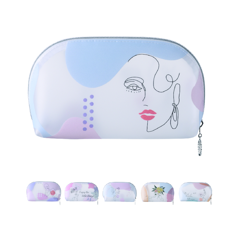 Portable Cosmetic Bag PVC Waterproof Cosmetic Bag High Quality TPU Lady Makeup Small Cosmetic Bag 