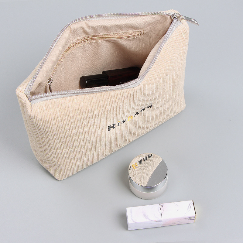 Travel Toiletry Bag For Women Zipper Pouch Ladies Foldable Cosmetic Bag