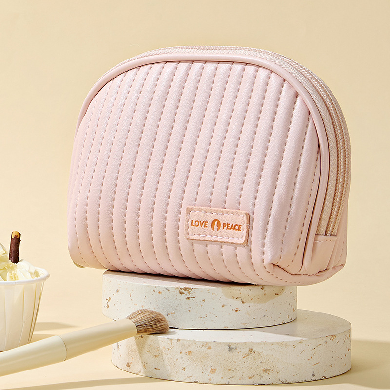 Makeup Cosmetic Bags Zipper Travel Beauty Cosmetic Case Pu Purse Makeup Bag