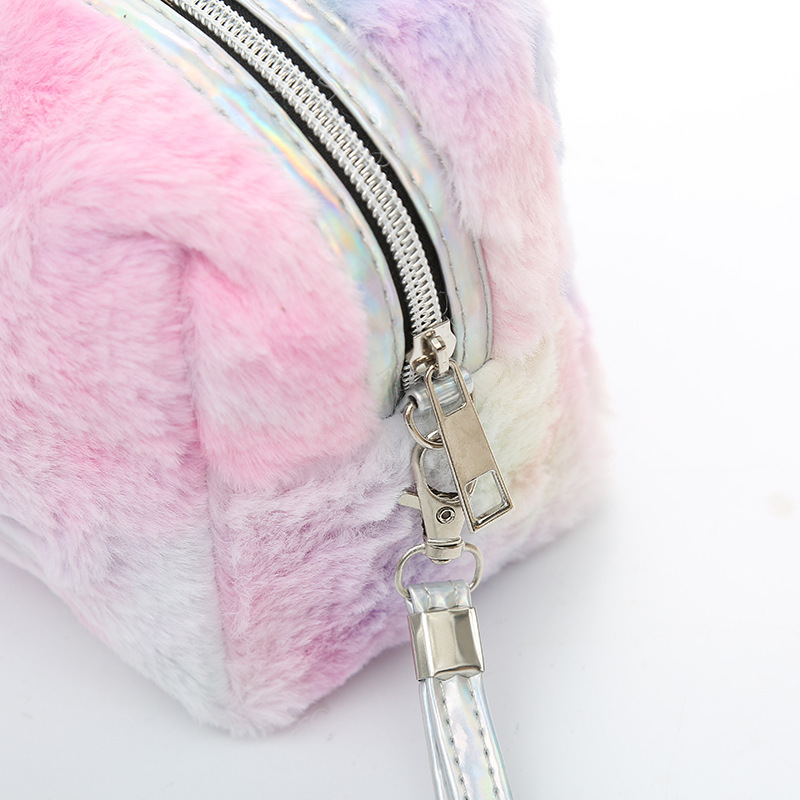 Cute Kitty Plush Soft Cosmetic Bag Pencil Pouch Fashion Style Kitty Cat Makeup Brush Case