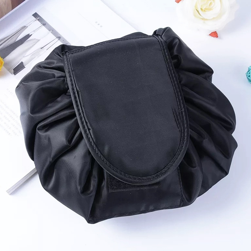 Travel Cosmetic Bag Waterproof Large Capacity Flat Lay Make up Case Make Up Bag 