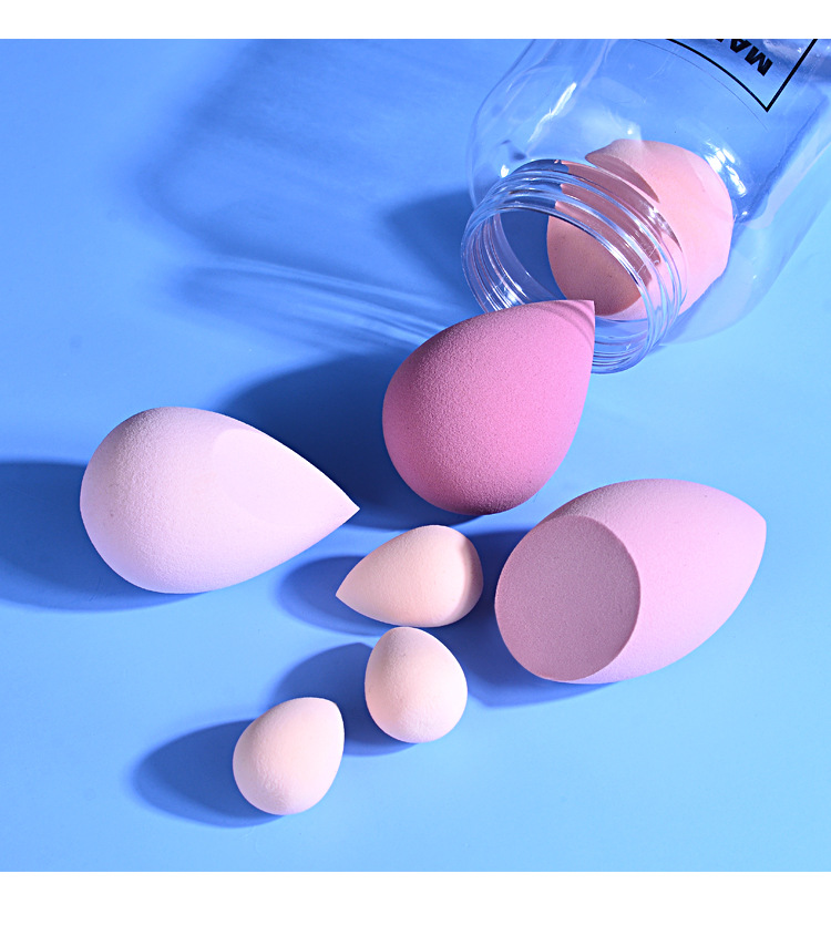 7Pcs/ Set Makeup Sponge Set Face Beauty Cosmetic Powder Puff For Foundation Cream Concealer Make Up Blender Tools