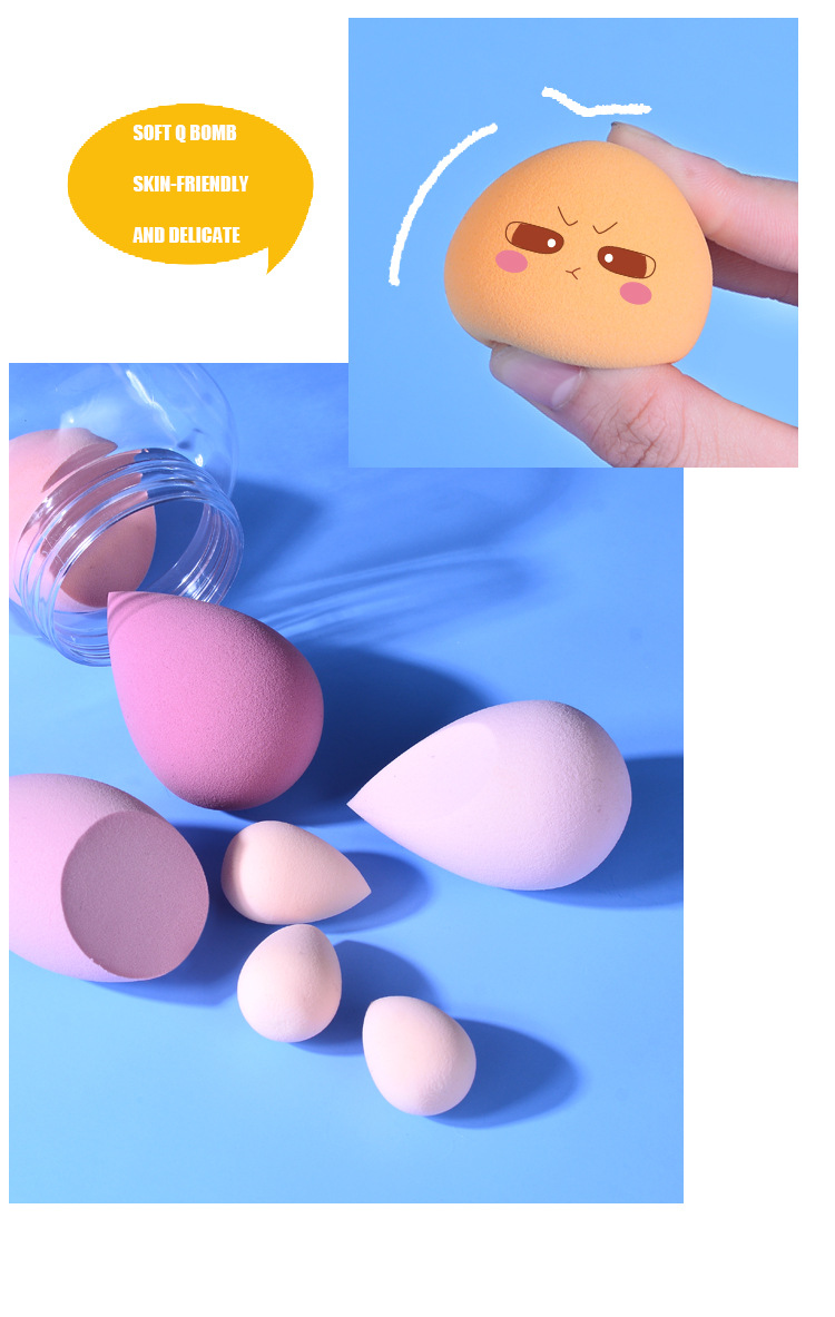 7Pcs/ Set Makeup Sponge Set Face Beauty Cosmetic Powder Puff For Foundation Cream Concealer Make Up Blender Tools
