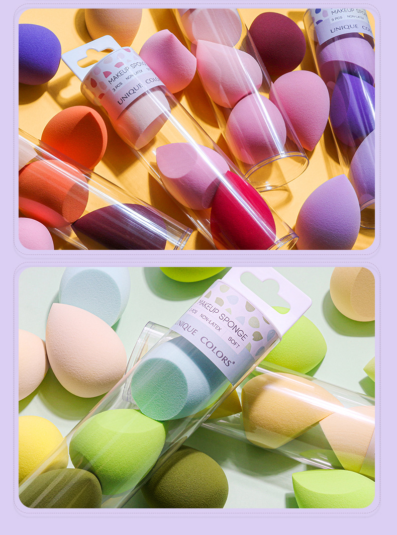 LUMA 3PCS Cosmetic Puff Blender Make Up Sponge Set Makeup Sponges