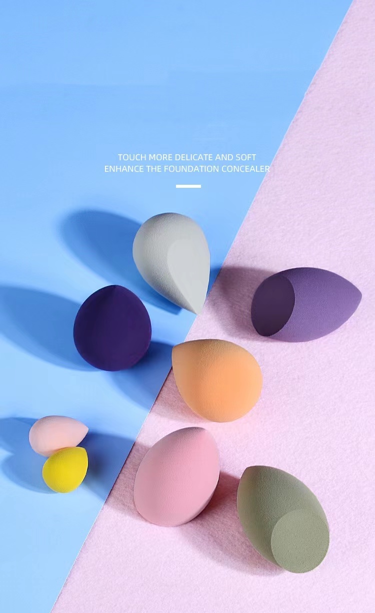 7PCS Makeup Sponge Set Ultra Soft Makeup Powder Foundation Puff Sponge Eco-Friendly Cosmetic Makeup Sponge