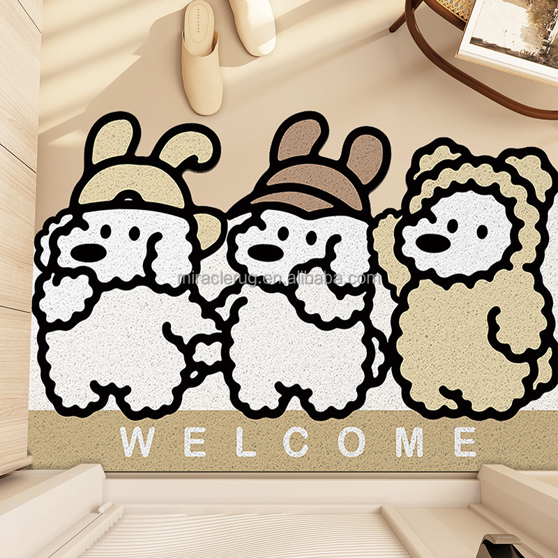 Miracle Home Pvc Bath Mat Toilet Bathroom Rug Shower Bath Mat Waterproof Bath Mat