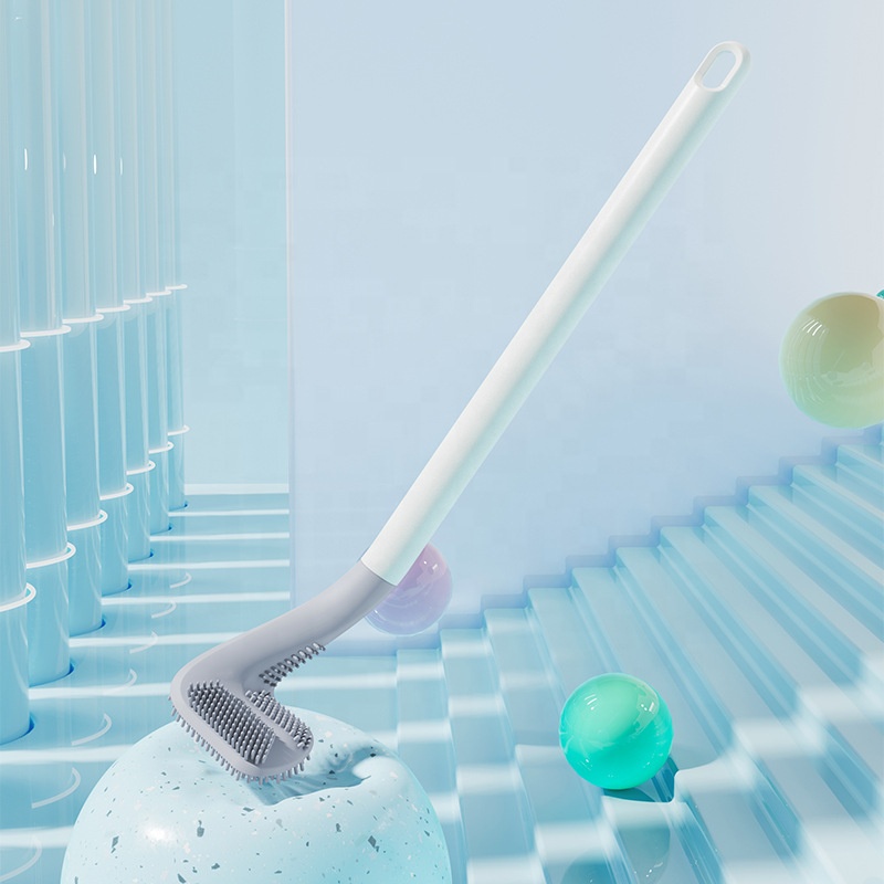 Golf Shape Bathroom Deep Cleaning Silicone Toilet Brush