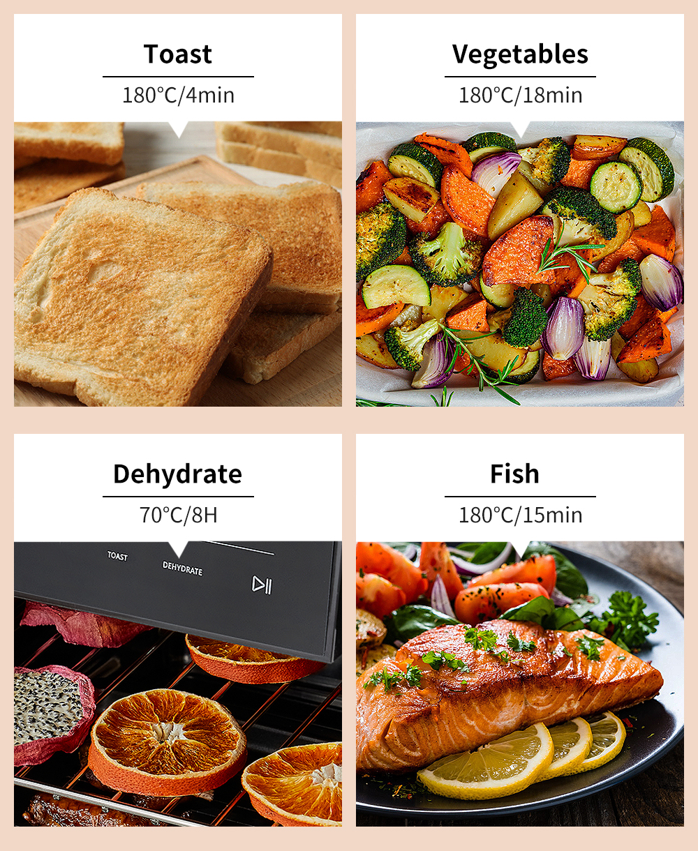 Multifunctional Biolomix New Design 7L Capacity Hot Countertop Tray Air Fryers Cooker Oven Smart With Digital Touch Cont