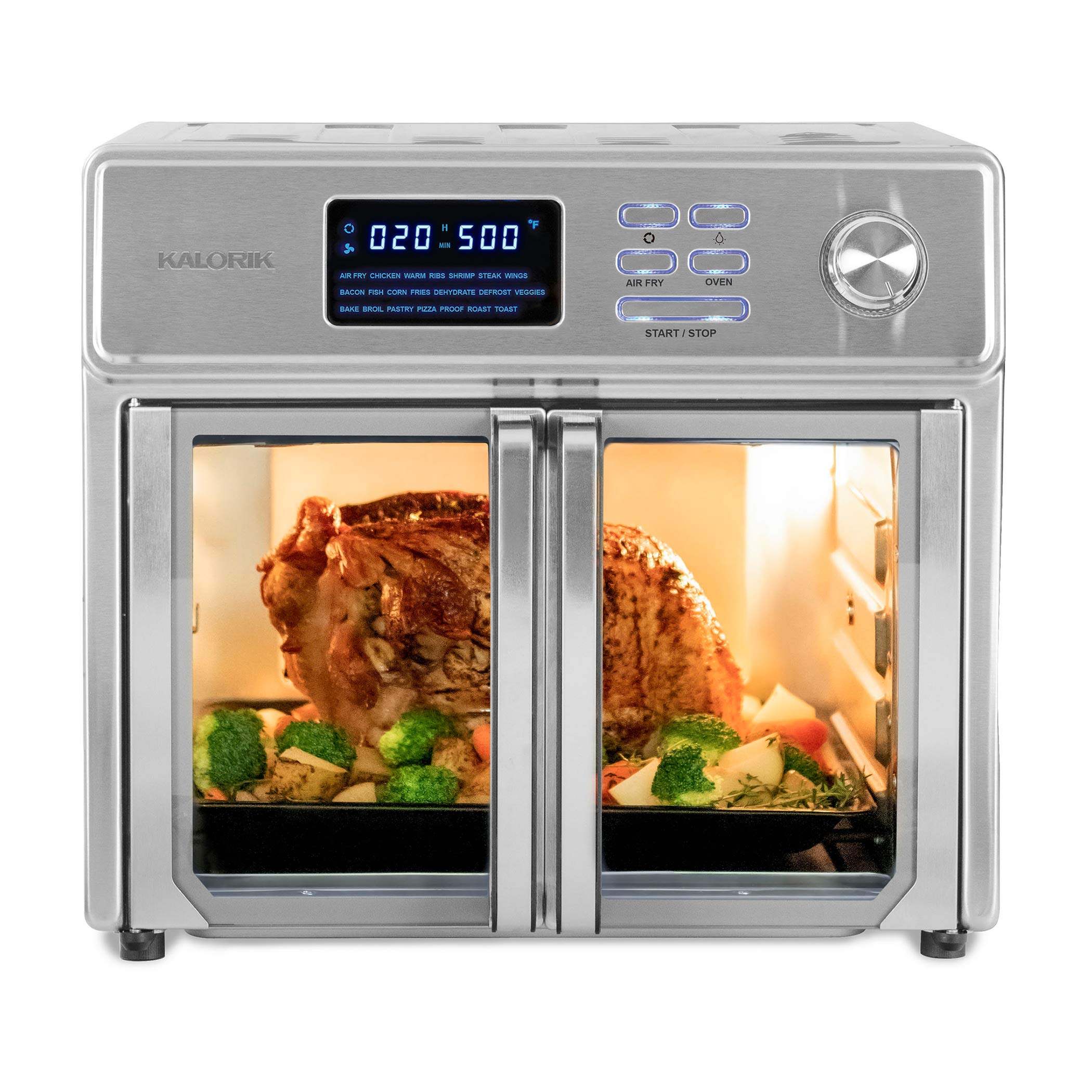 Digital Air Fryer Oven Countertop Toaster Oven & Air Fryer Combo-21 Presets up to 500 degrees