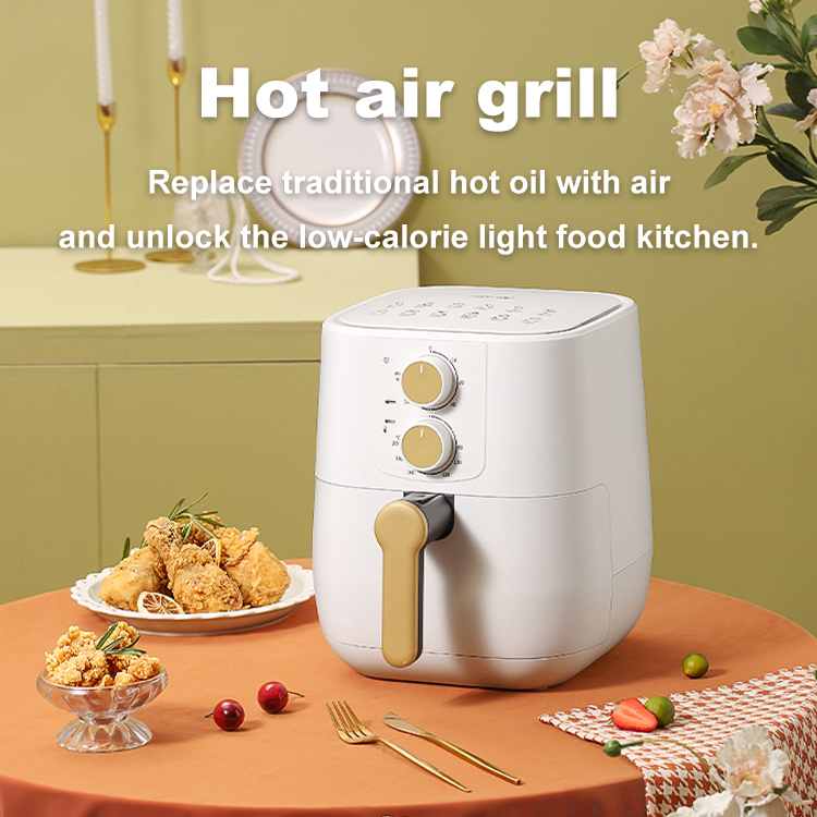 Hot Sale Temperature and Time Adjustment Smart 5L Easy to Clean Multi-functional Electric Deep Air Fryer for Home Kitche