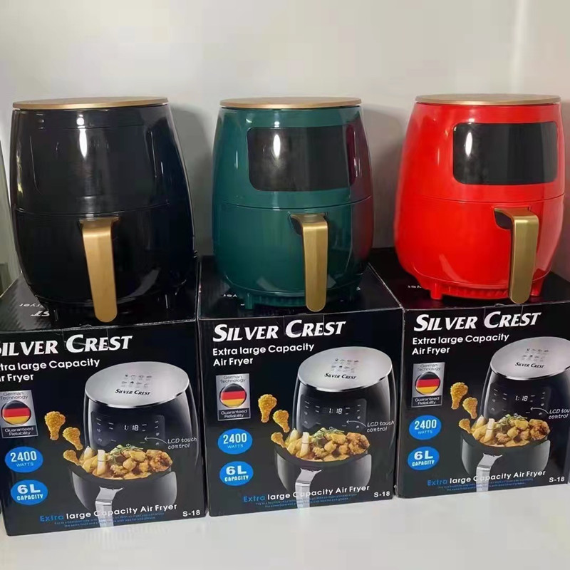 Amazon hot sale multi function  digital touch screen Air fryers no oil smokeness air fryer stove kitchen pot