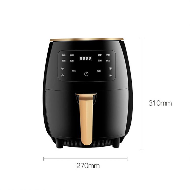 New hot selling toaster oven 4.5l 5l oven round tray smart touch control retro fashion oil free electric hot deep air fr