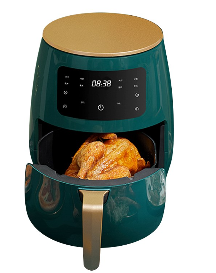 New hot selling toaster oven 4.5l 5l oven round tray smart touch control retro fashion oil free electric hot deep air fr