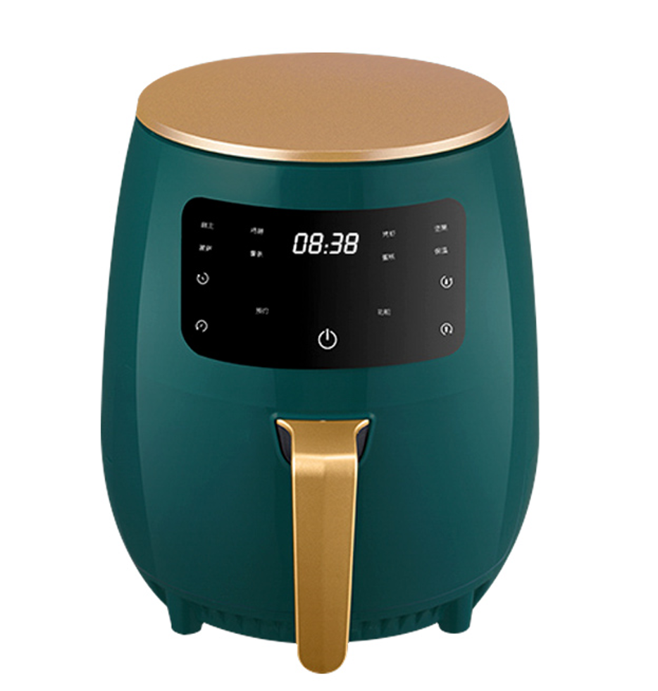 New hot selling toaster oven 4.5l 5l oven round tray smart touch control retro fashion oil free electric hot deep air fr